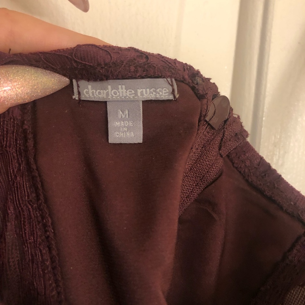 Charlotte Russe Red Fitted Bustier Camisole - Picture 5 of 5